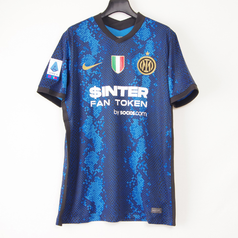インテル・ミラン　inter milano 名前背番号なし 現行モデル XLサイズ　ホーム セリエA　イタリア　21/22 home ユニフォーム　新品タグ付き
