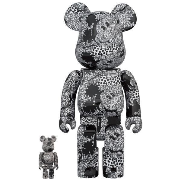 【新品未開封/送料込】BE@RBRICK Keith Haring Mickey Mouse 100% & 400% キースへリング ミッキーマウス
