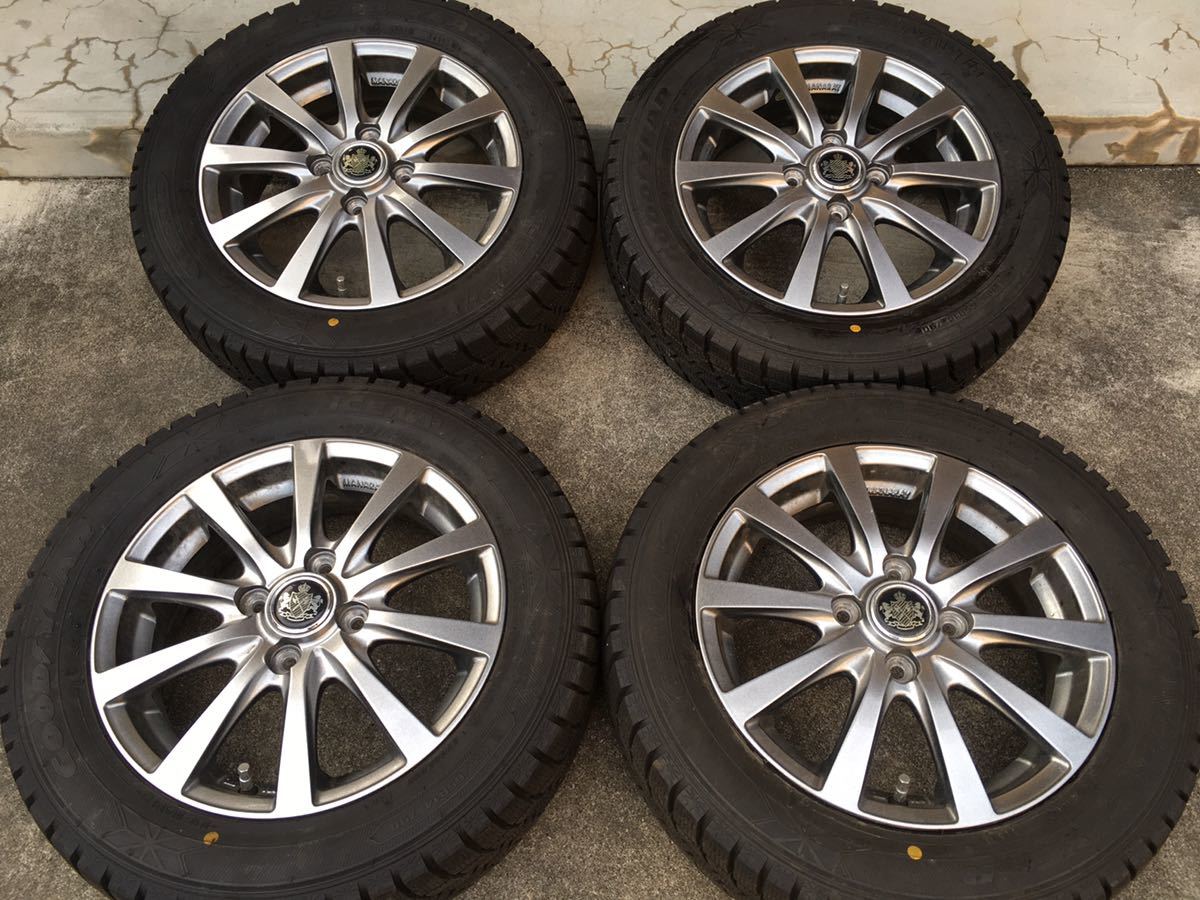 早得!!】信頼のマナレイ製14インチアルミホイール&165/65R14 