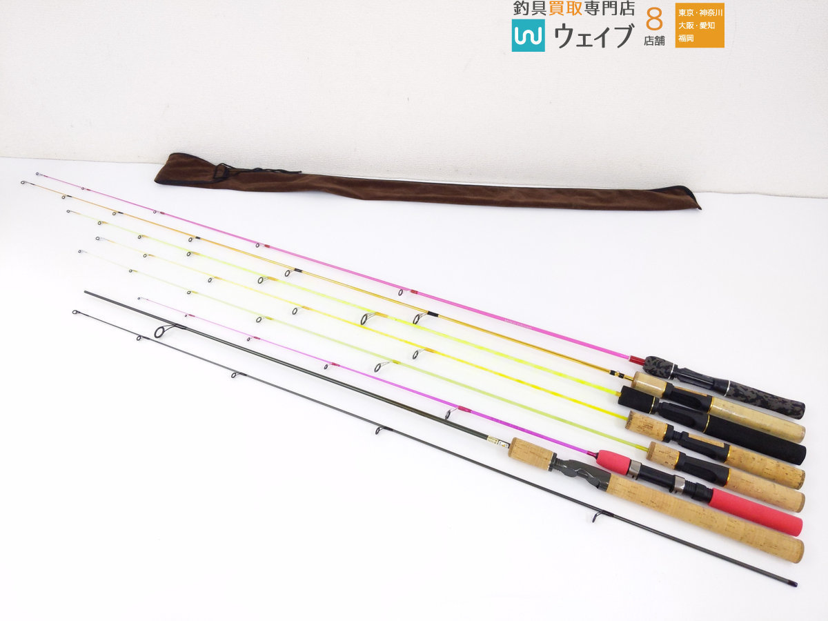 シマノ トラウトワン、ツリモン 鱒レンジャー LTD リミテッド 4.8ft・鱒レンジャー 120、 ほか 計7点