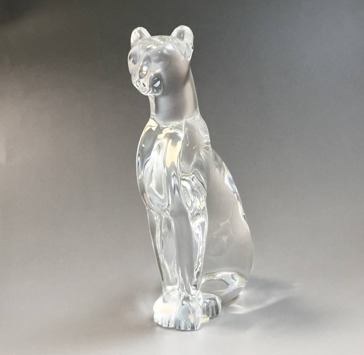 エジプシャンキャット Baccarat バカラ 置物 クリスタル フィギュリン