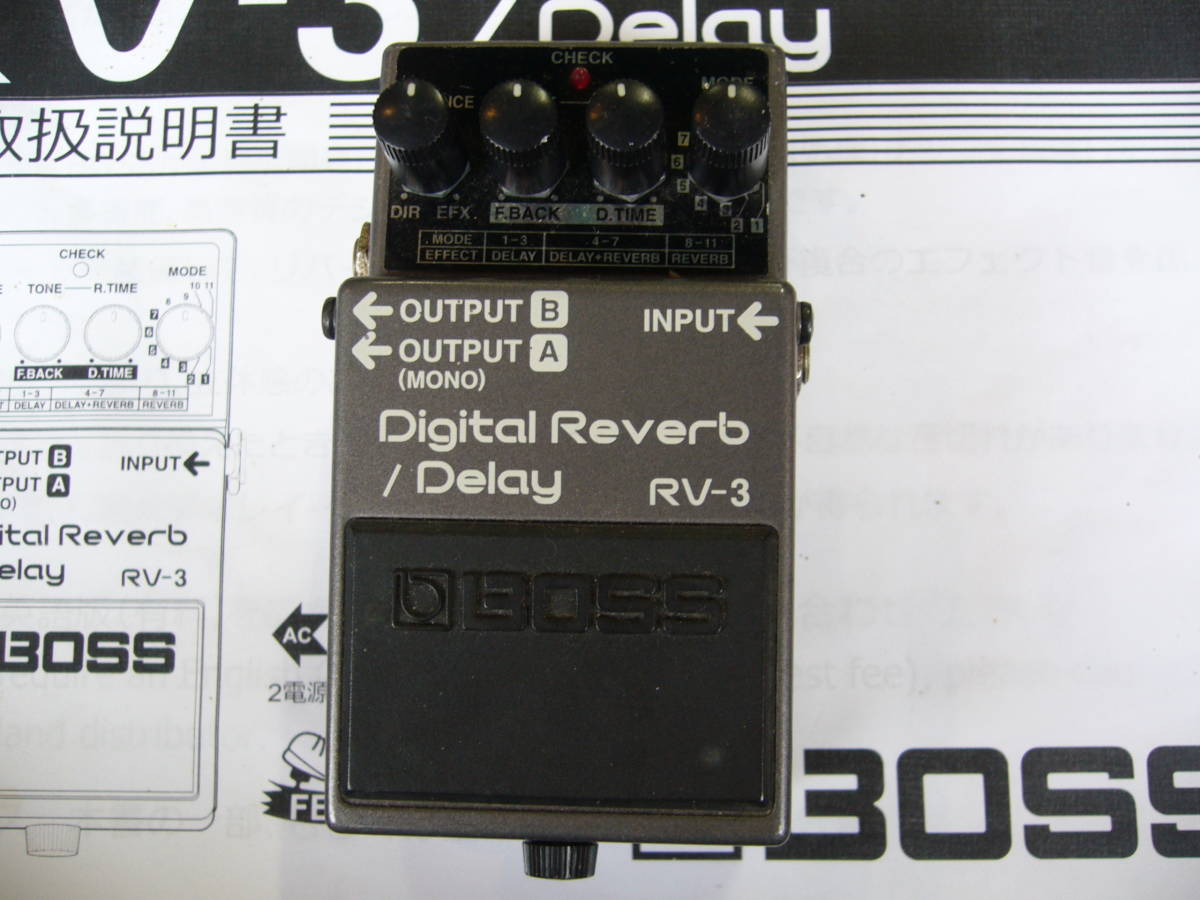 BOSS RV-3 ピンクラベル リバーブ ディレイ エフェクター BOSS RV-3