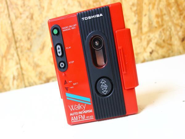 ジャンク品Walky auto reverse AM/FM RT-KS1 ジャンク TOSHIBA Walky