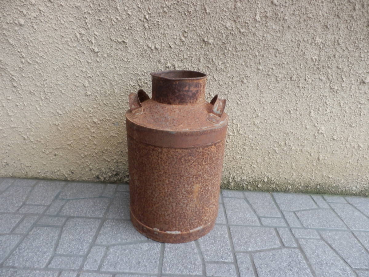限定セール，人気SALE アンティーク 牛乳輸送缶/ミルク缶 オブジェ/昭和レトロ /サビサビ/シャビー/ガーデニング/缶/置物/インテリア/持ち手/取っ手/レトロ缶(その他)｜売買されたオークション情報、yahooの商品情 その他