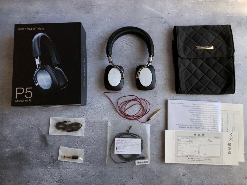 B&W Bowers＆Wilkins ヘッドホン P5 ヘッドフォン mobile Hi-Fi