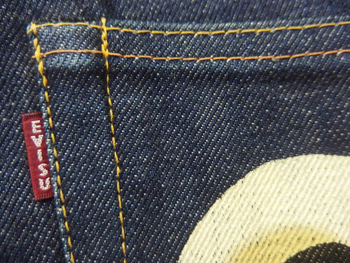 0 EVISU エビス 十周年記念 Lot.2001 リペア ☆濃紺 EVISU エヴィス 