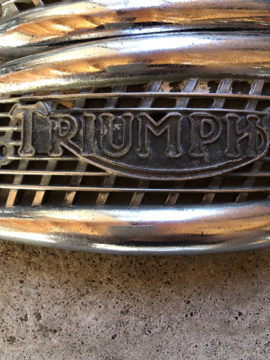 1950～1960年代/トライアンフ/TRIUMPH/タンク/エンブレム/ハーモニカ
