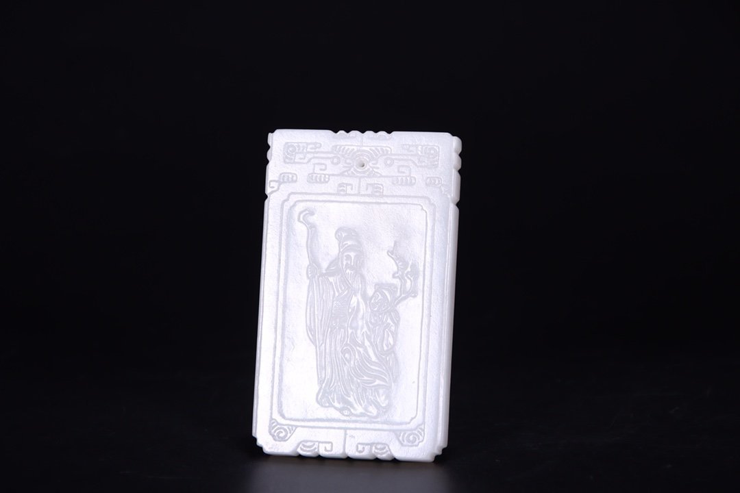 美術品・アンティーク・コレクション 中国 人物 玉石 彫 玉器 古美術 白玉