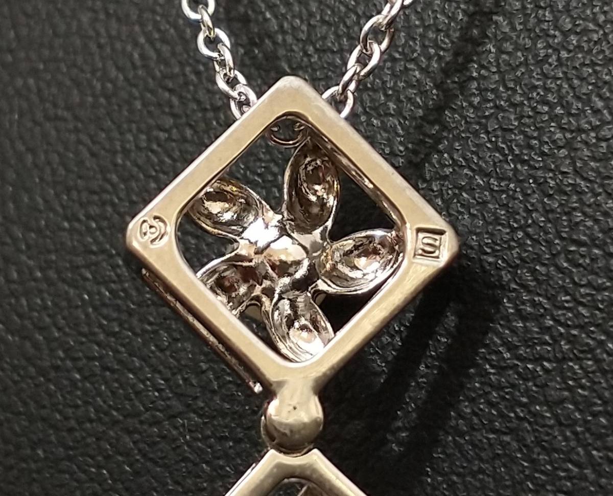 田崎真珠 TASAKI SINJU パール ネックレス シルバー SV 38+4cm 3連 