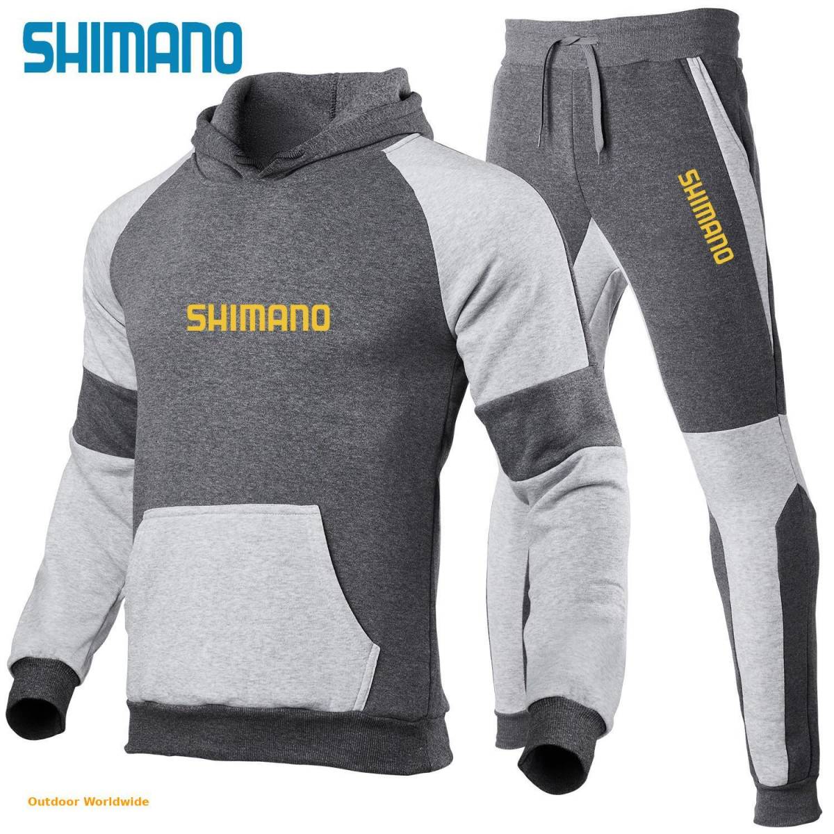 ★WT041 メンズ釣り服セット男トラックスーツセットパッチワークパーカー釣りスポーツウェア2ピース + スポーツパンツスポーツスーツ 9224-124 寅壱 ウェブストア 0 らくリッチハニカムメッシュフルジップパーカーセットアップ着用可 上下セット