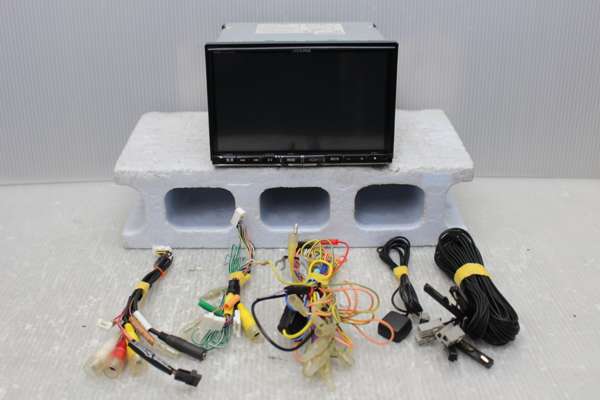 ジャンク アルパイン 8インチ 地デジ メモリー ナビ X008V Bluetooth