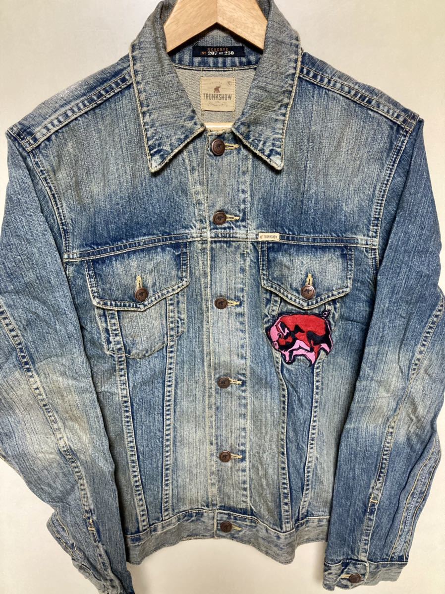 Pink Denim Floyd Jacket トランクショー Upcycled デニムジャケット 