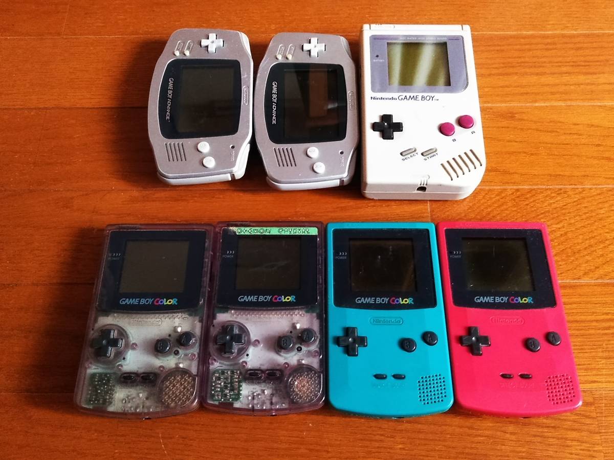 ゲームボーイカラー ジャンク ジャンク任天堂 7台 アドバンスSP 1台 計