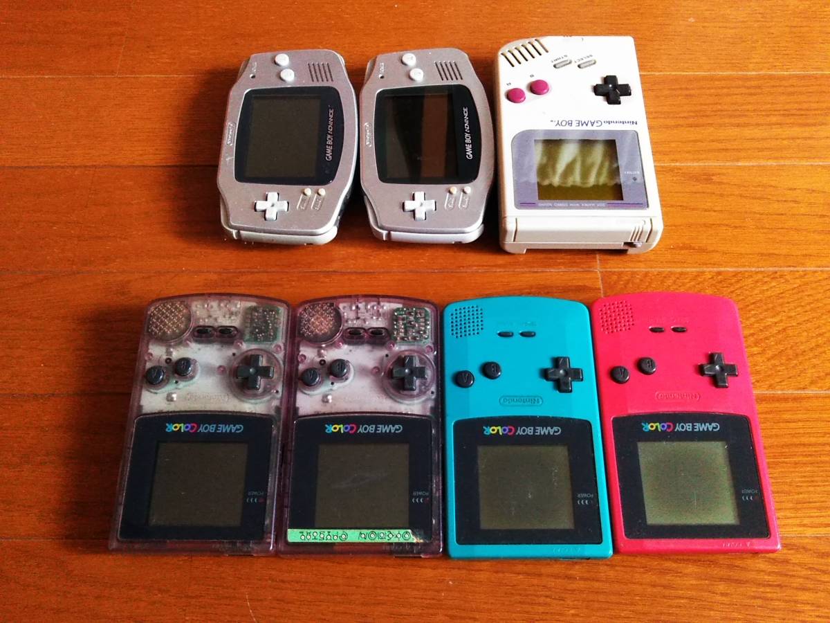 ゲームボーイカラー ジャンク ジャンク任天堂 7台 アドバンスSP 1台 計