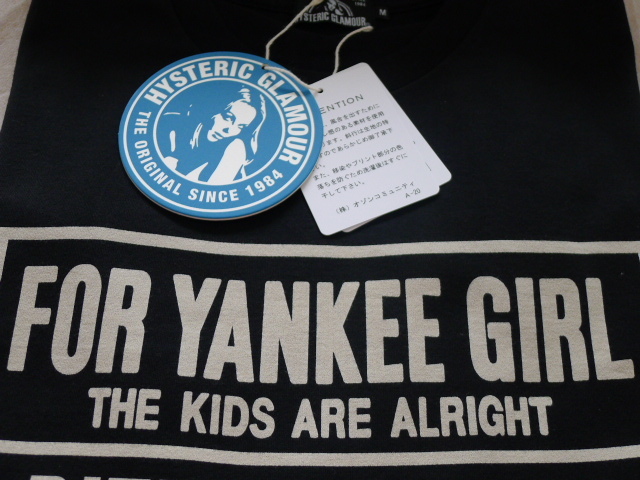 新品 大人気！ヒステリックグラマー/ 半袖Ｔシャツ『YANKEE GIRL』ブラック M