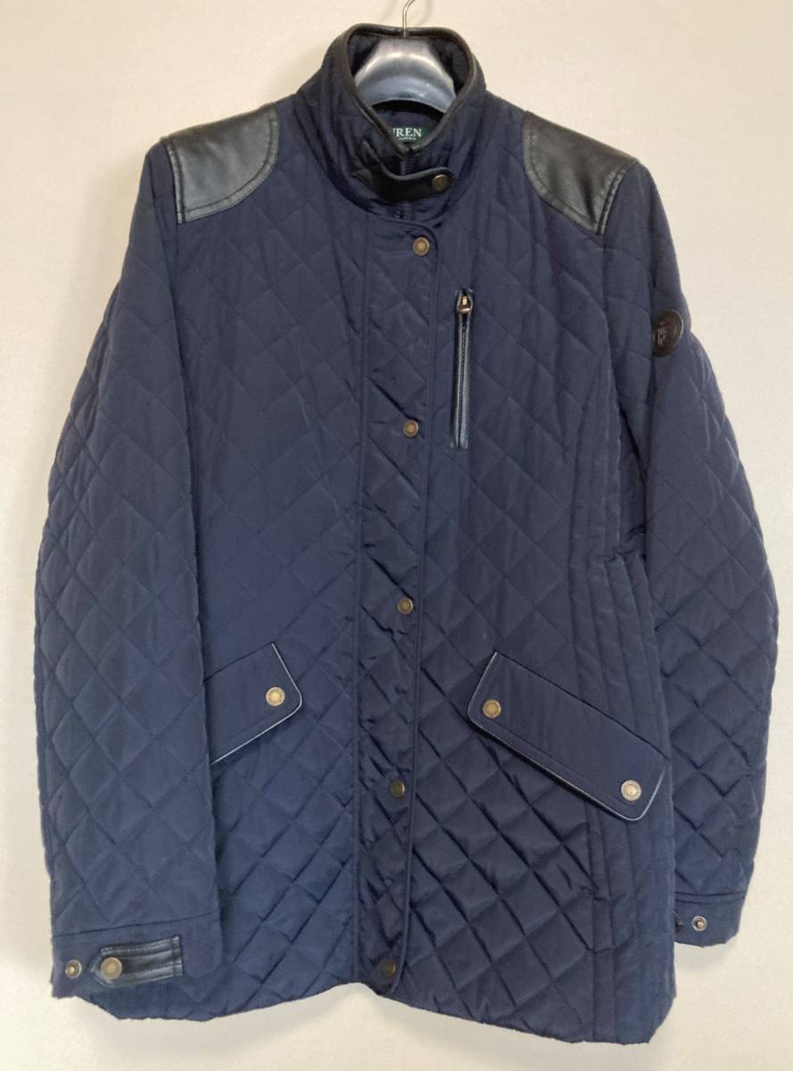 新作入荷，正規品 RALPH LAUREN ラルフローレン キルティングジャケット サイズM L ネイビー(ジャンパー、ブルゾン)｜売買されたオークション情報、yahooの商品情報をアーカイブ公開 - オークファン 女性用