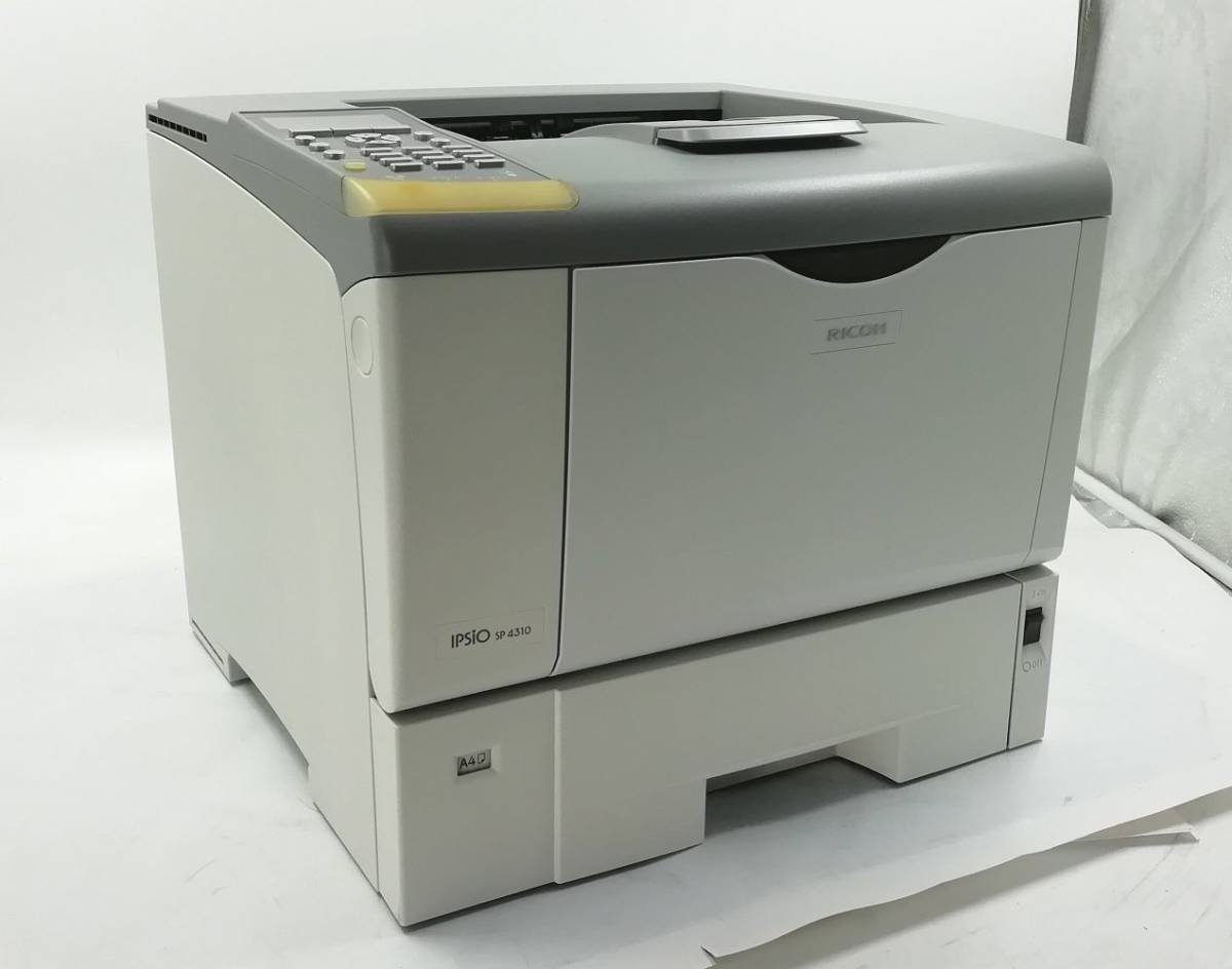 印刷枚数 17 555枚 RICOH A4モノクロレーザープリンター IPSiO SP 4310 即日発送 一週間返品保証 H21100419 ...