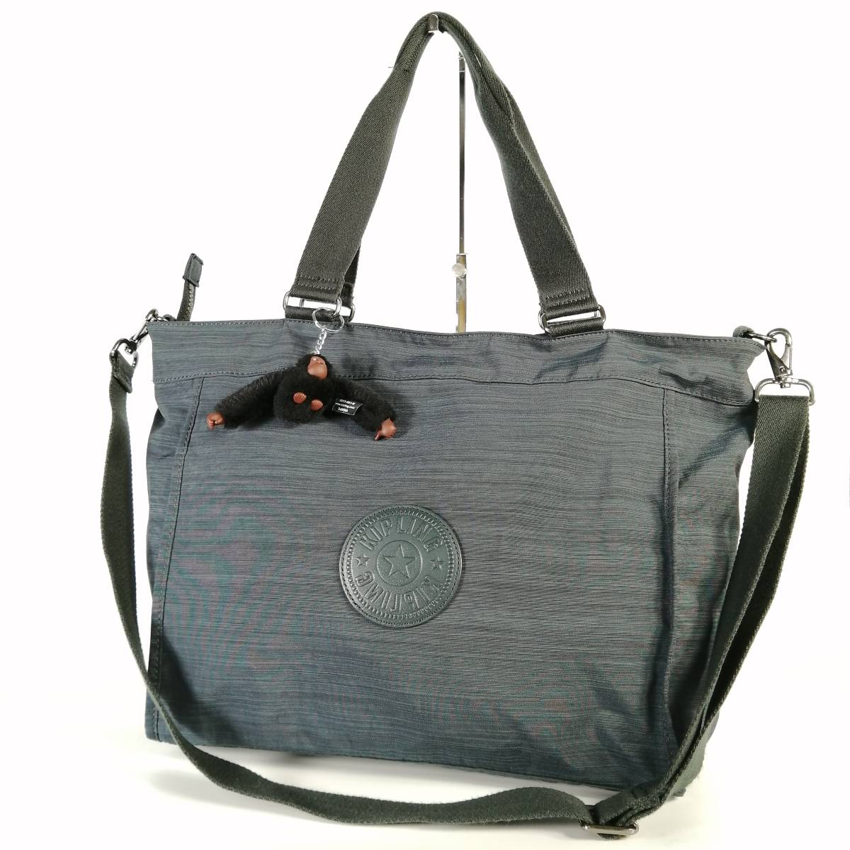 KIPLING トートバッグ ショルダーバッグ 2way ゴリラチャーム付 