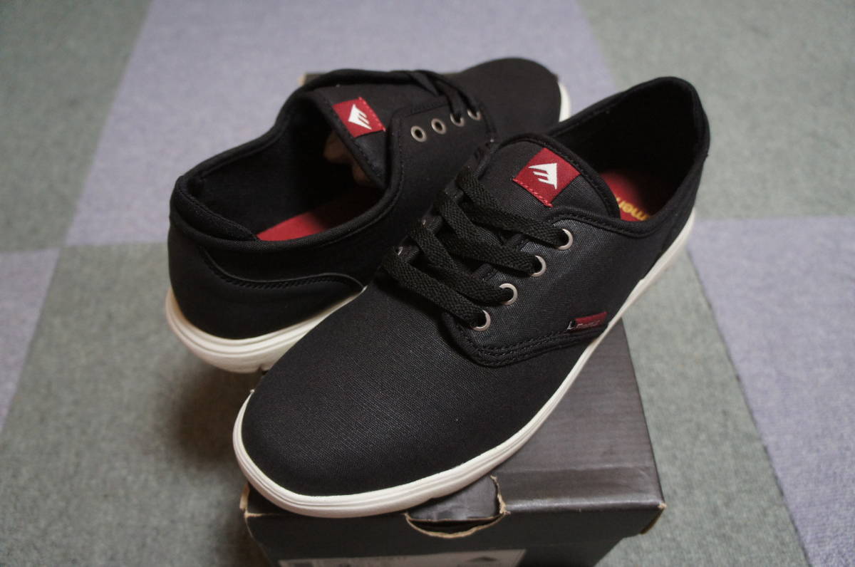 Emerica Wino Cruiser | - LT Shoes CRUISER 0 WINO [エメリカ] 003(BLACK&frasl;BLACK&frasl;US8 26cm × Skate White&frasl;Grey