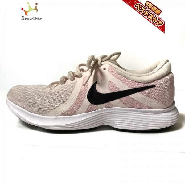 ナイキ Nike スニーカー 23 9099 604 ウィメンズ レボリューション 4 化学繊維 ライトピンク 黒 レディース 靴 レディースファッション 売買されたオークション情報 Yahooの商品情報をアーカイブ公開 オークファン Aucfan Com