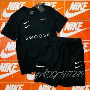 Nike ナイキ Swoosh Tシャツ ハーフパンツ 上下セット Dh0030 Db4958 010 黒 2xl その他 売買されたオークション情報 Yahooの商品情報をアーカイブ公開 オークファン Aucfan Com
