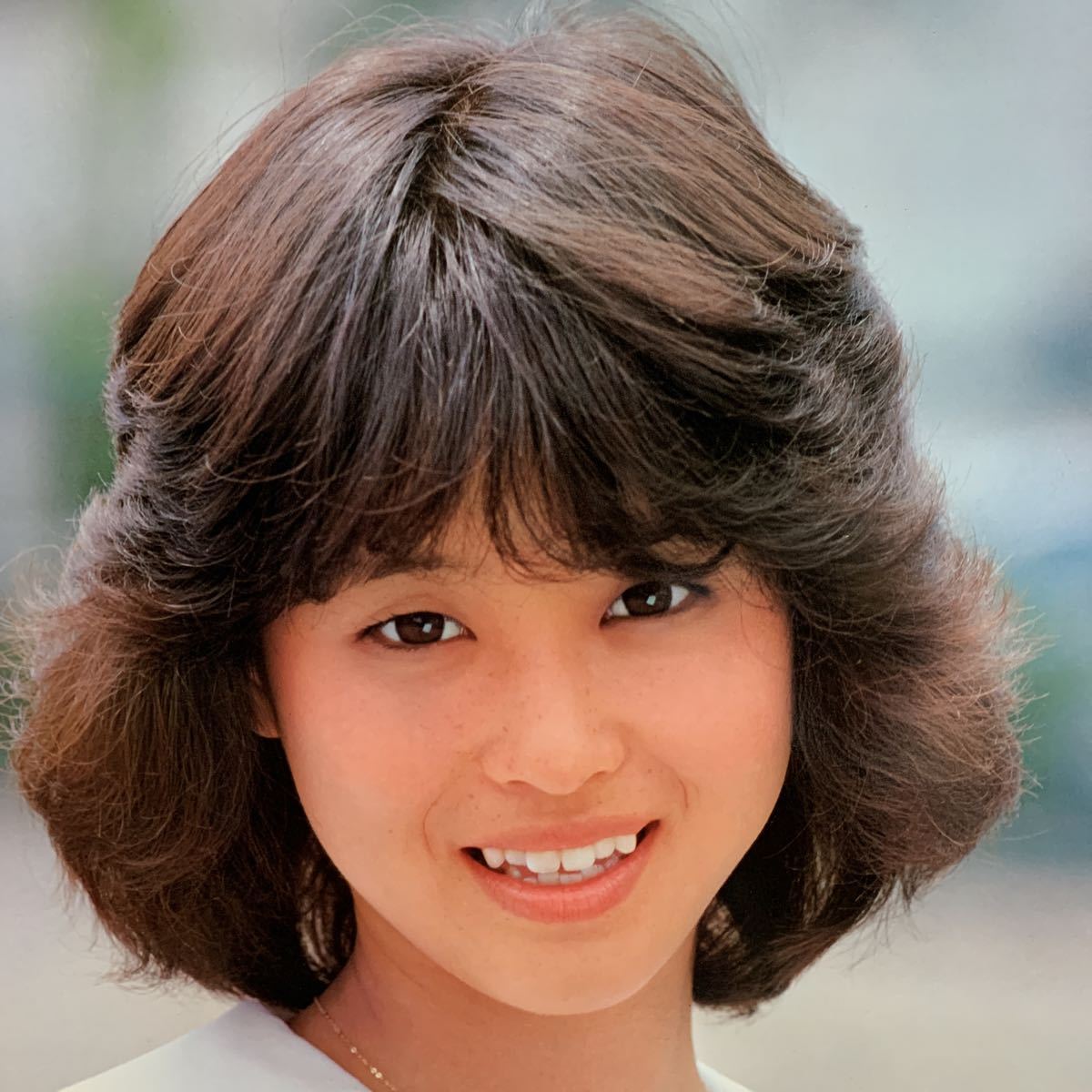 松田聖子 木製 パネル ポスター 当時物 昭和レトロ 縦約57センチ 横約