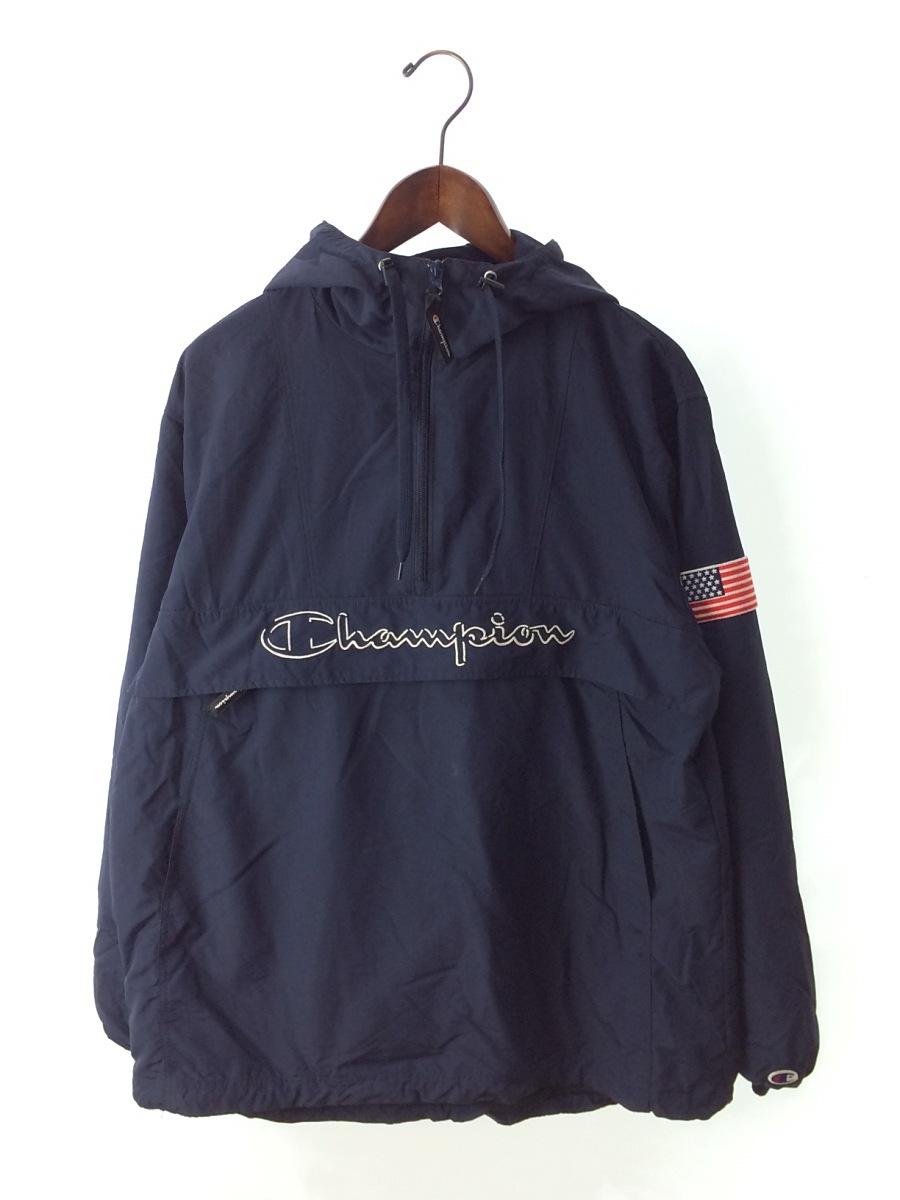 【爆買い】 Champion チャンピオン/ナイロンジャケット/L/ナイロン/NVY/無地/c3-l609(ジャケット、上着)｜売買されたオークション情報、yahooの商品情報をアーカイブ公開 - オークファン その他