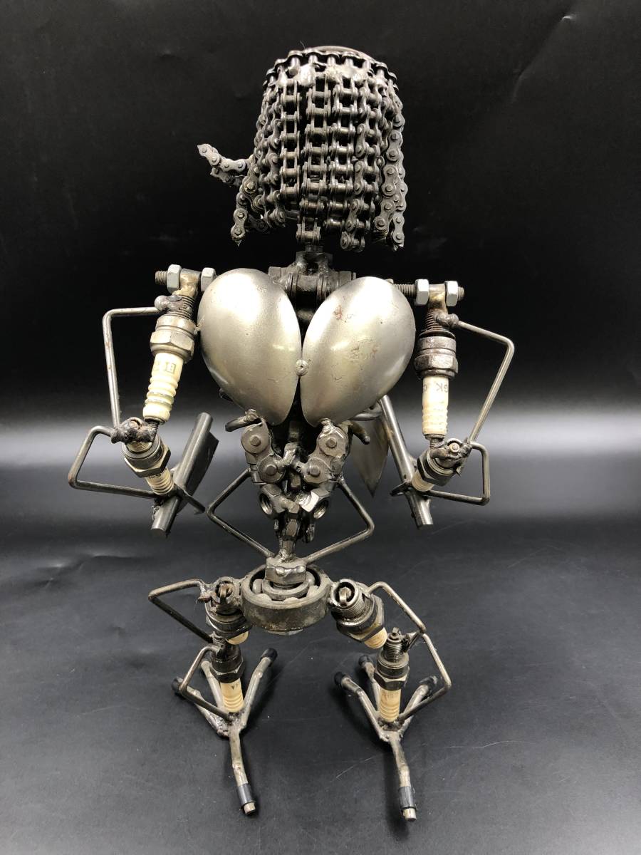 1008-09◎手作り オリジナル ロボット 模型 フィギュア 金属製 自作 