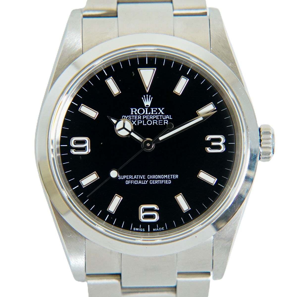  本物 ロレックス ROLEX エクスプローラー1 腕時計 D番 2005年 AT オートマ 自動巻 SS ステンレス ブラック文字盤 114270 メンズ(本体)｜売買されたオークション情報、yahooの商品情報をアーカイブ公 エクスプローラーI