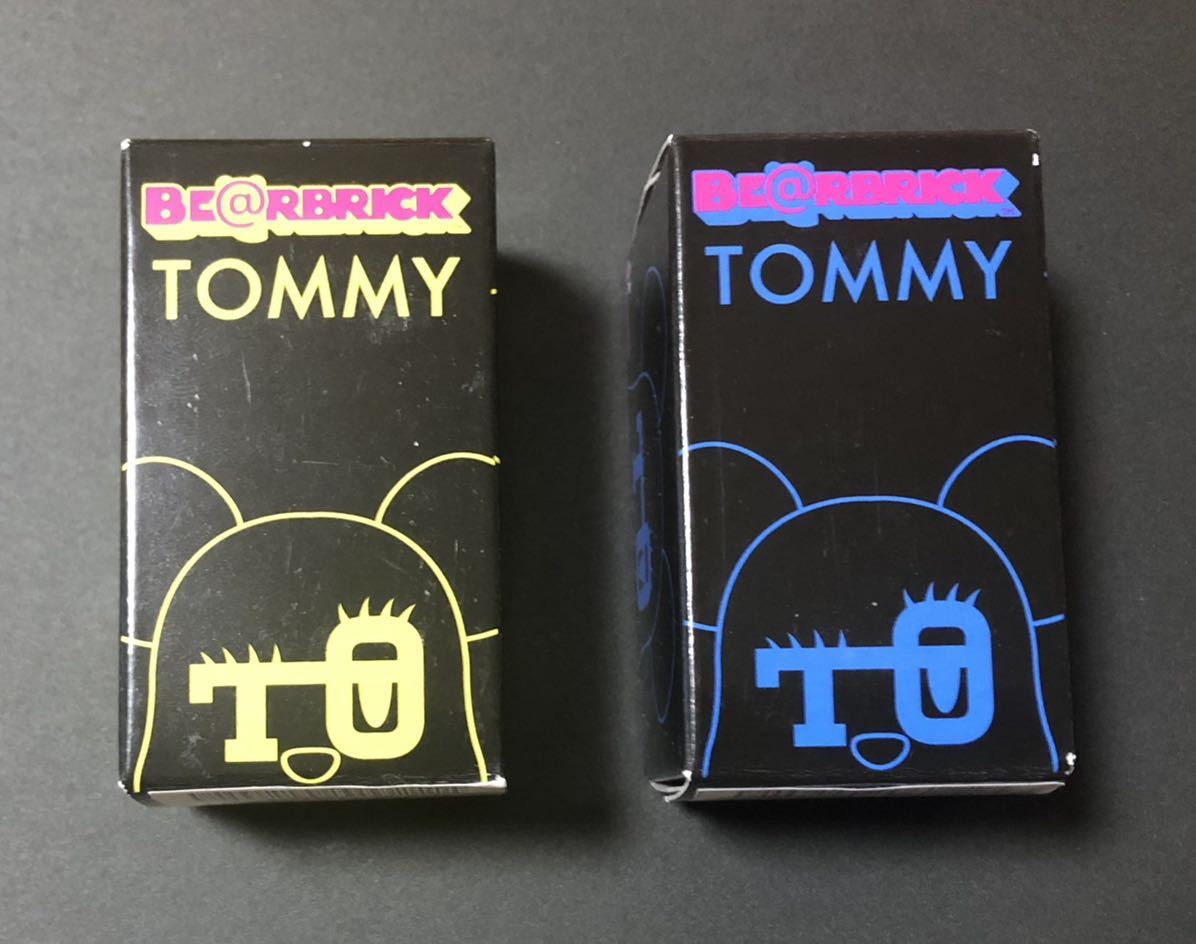 未開封】'12 TOMMY BE@RBRICK 100% Gold & Blue metallic 2pcs