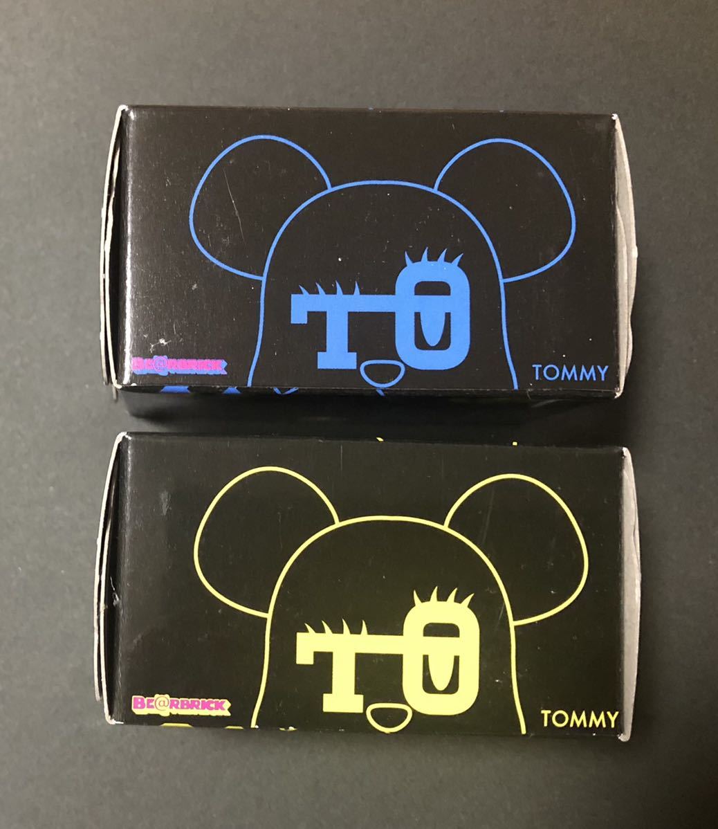 未開封】'12 TOMMY BE@RBRICK 100% Gold & Blue metallic 2pcs
