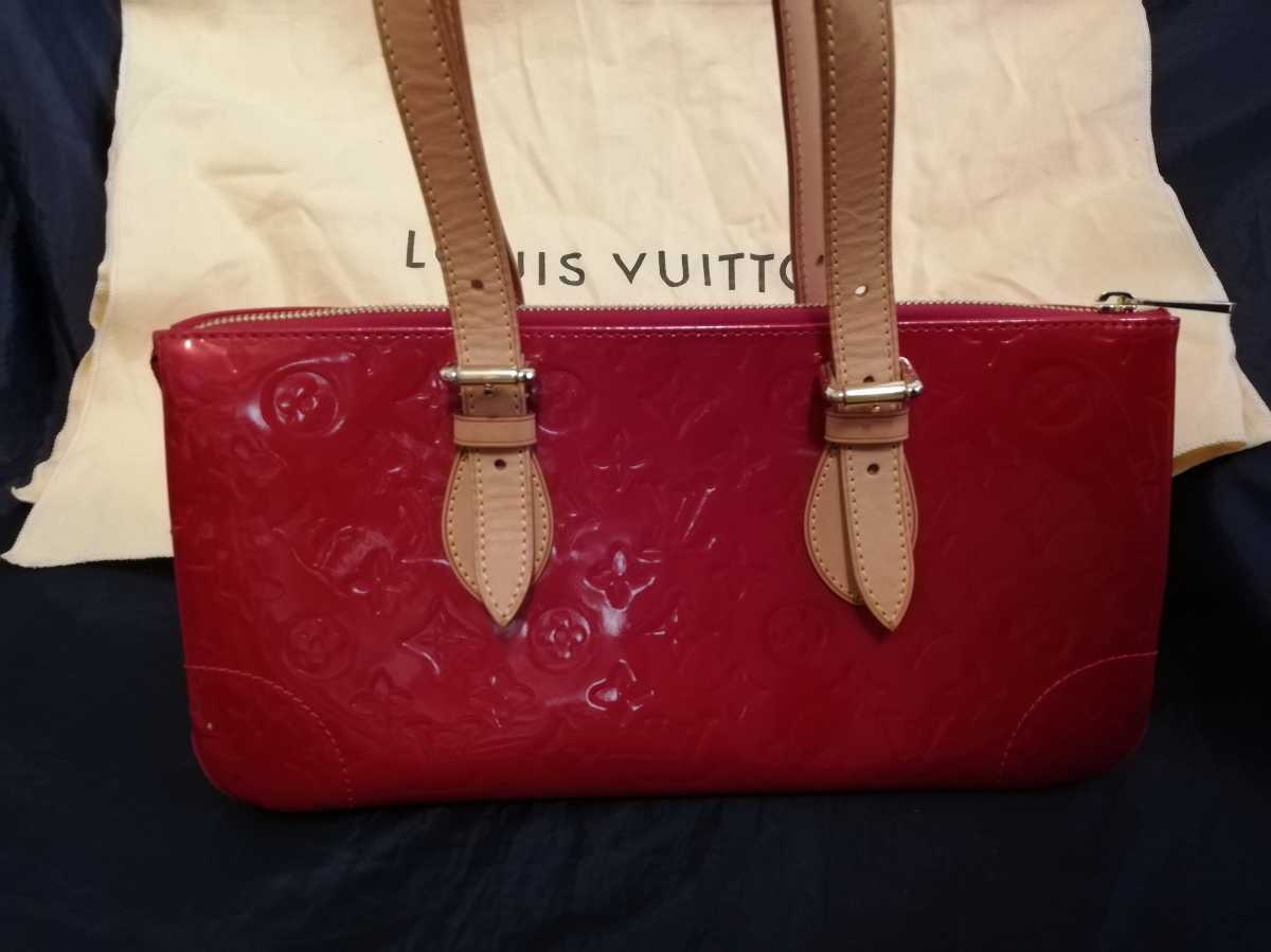 LOUIS VUITTON ルイヴィトン ヴェルニ ローズウッドアヴェニュー M93507 赤 生産国フランス 横浜高島屋購入