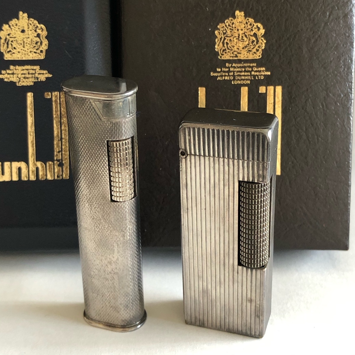 ダンヒルライター、2セット 激安大特価，新品】 Dunhill ダンヒル ガスライター シルバーカラー 2