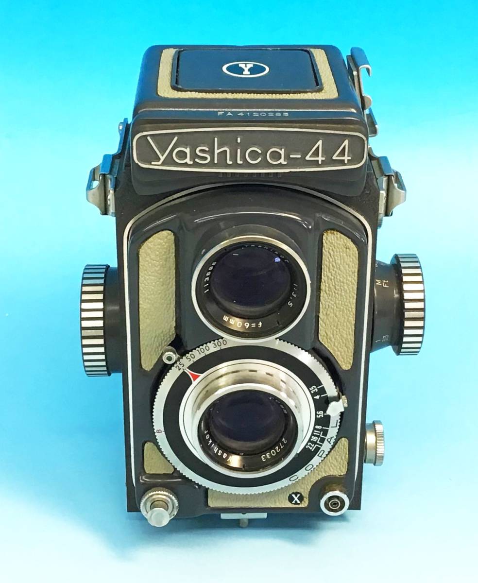 Yashica-44 二眼レフカメラ 60mm F3.5 部品取り フィルムカメラ 単焦点