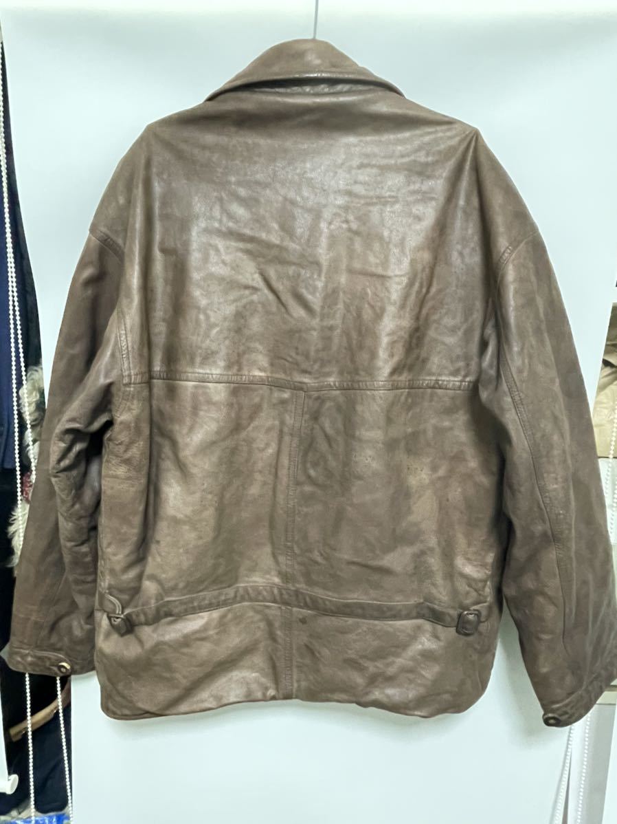 【専用】セラファン リバーシブル スエードレザージャケット 48 フランス製 フランス製 SERAPHIN leather jacket レザージャケット ブラウン