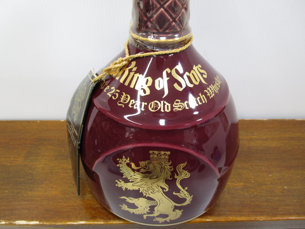 キングオブスコッツ 25年 レアオールド 陶器ボトル 750ml(1298g)43