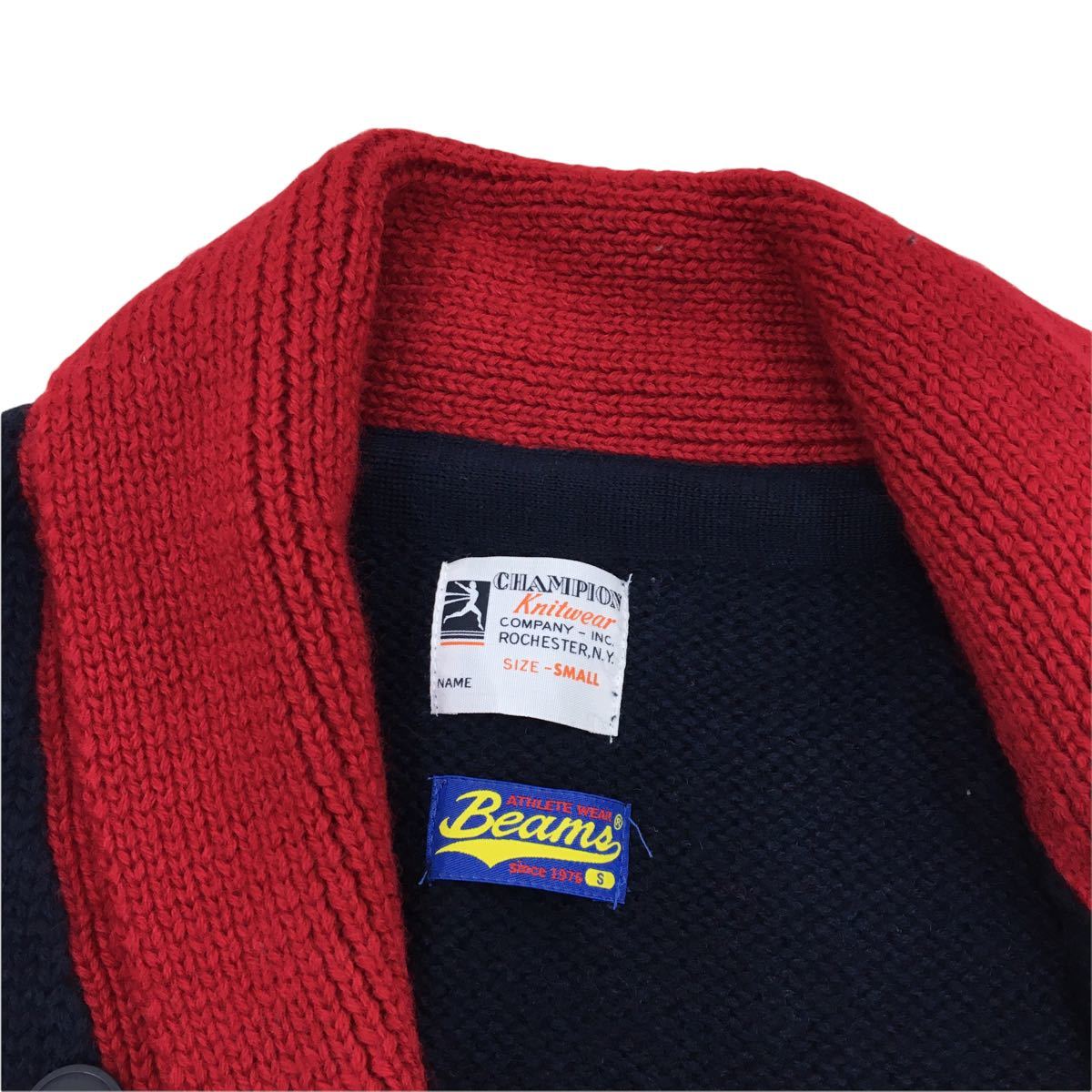 D230 Champion × BEAMS チャンピオン ビームス ニットカーディガン 
