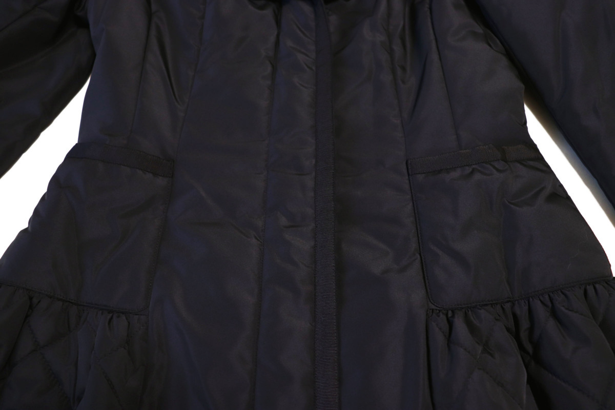 ☆美品☆Reneルネ/中綿入りキルティングワンピースコート：36/黒xp999