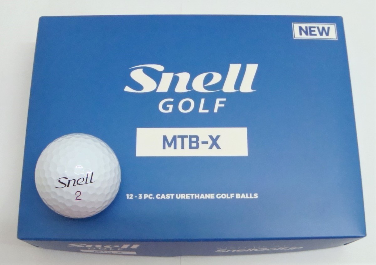 新品☆スネル ゴルフ☆Snell GOLF☆MTB-X ボール☆ホワイト☆3箱☆36球