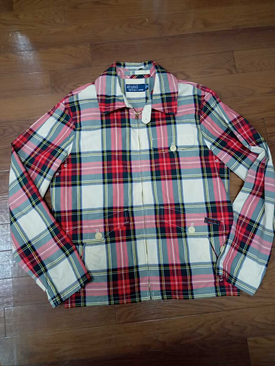 『線形代数様』ポロバイラルフローレン スウィングトップ 90's 濃紺チェック ポロバイラルフローレン Ralph Lauren チェック スイングトップ by