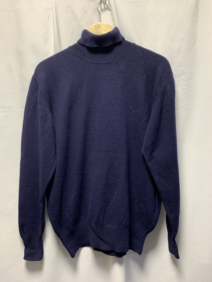 パパス papas ハイネック タートルネック ニット ウール 販売済み