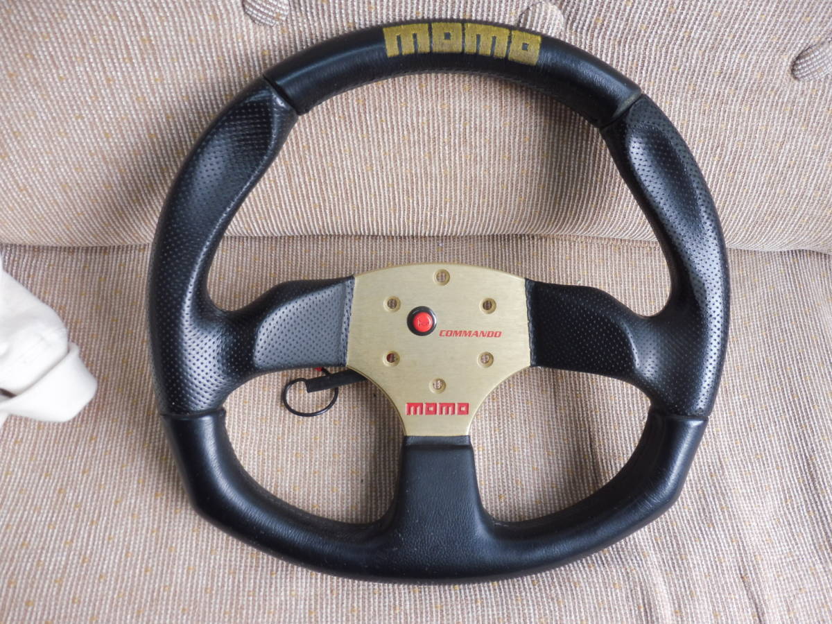 momo corse モモ コルセ 程度良好 モモステ35パイ 本革ステアリング