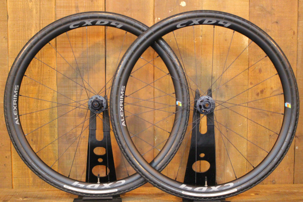 アレックスリム ALEXRIMS CXD4 DB シマノ11s ホイールセット クリンチャー チューブレスレディ F:スルーアクスル R:クイックリリース