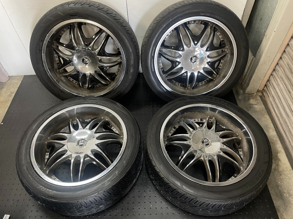 売り切り！ DIABLO ディアブロ モーフィアス 22インチアルミホイールタイヤ付き4本 エスカレード タホ サバーバン アバランチ QX56 デナリ