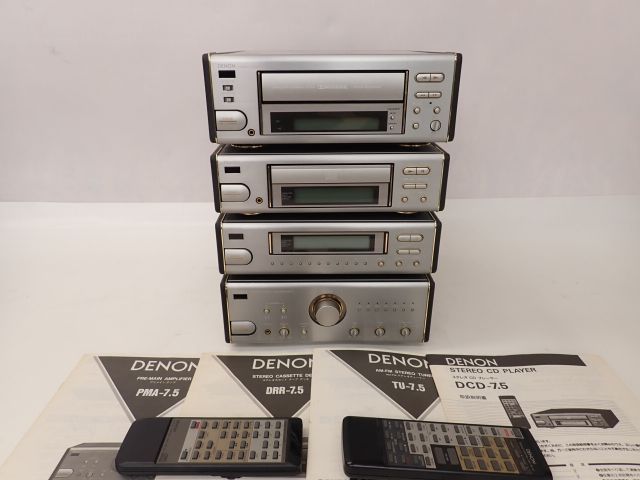 DENON デノン アンプ プリメインアンプPMA-7.5L DRR-7.5L CDプレイヤー