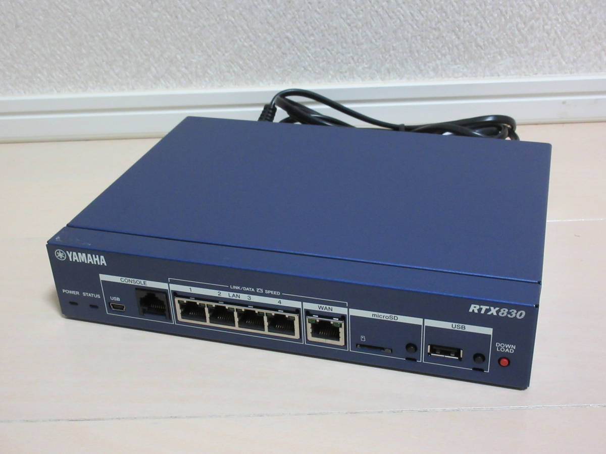 RTX830 YAMAHA ヤマハ ギガアクセスVPNルーター | - ハブ アスクル 1台 