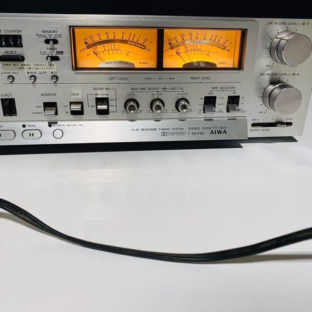 AIWA アイワ AD-F80 カセットデッキ 中古 品 AIWA AD-F80 カセット
