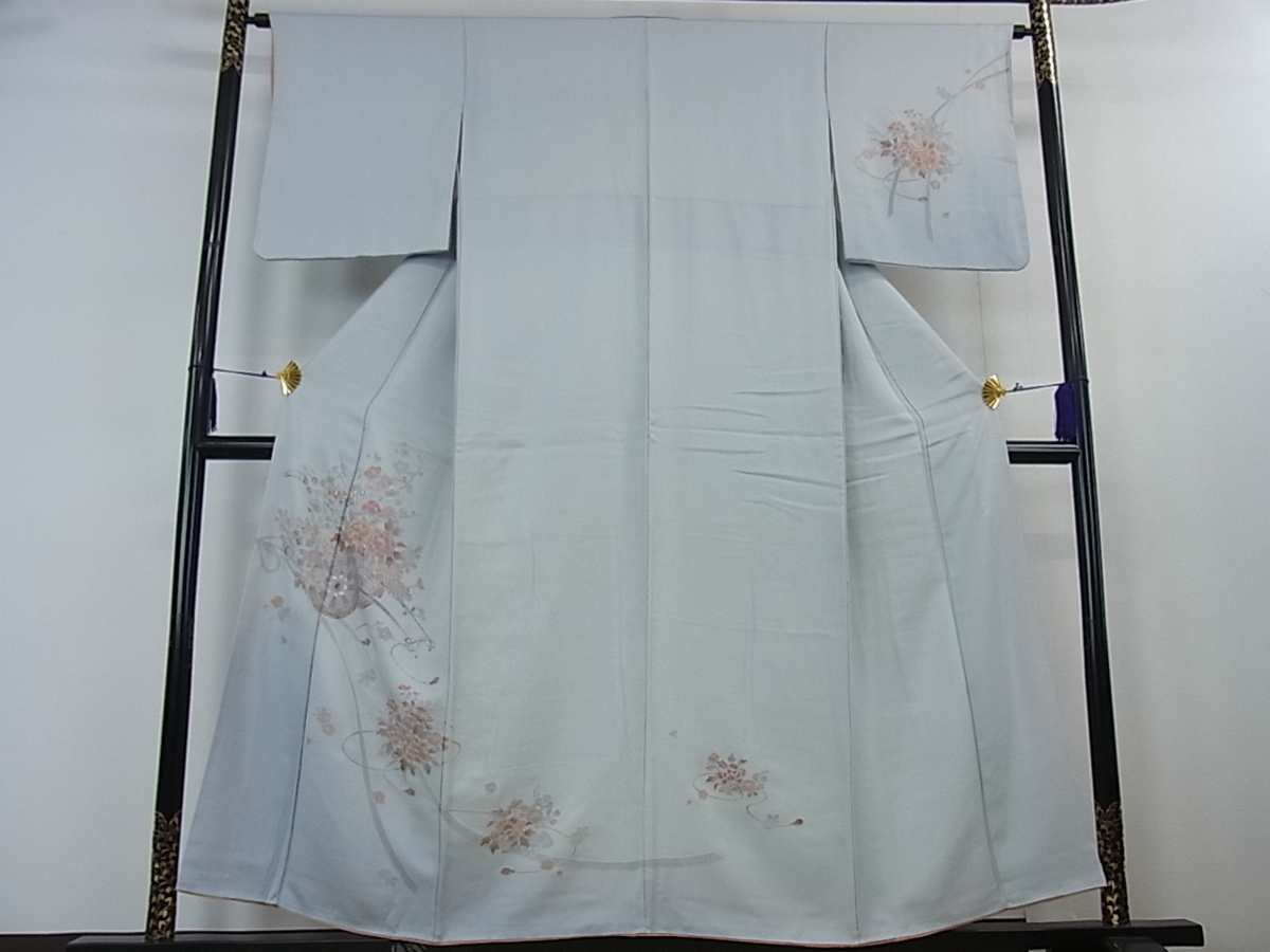 花美人着物■中国三大刺繍 スワトウ刺繍 汕頭刺繍 蘇州刺繍 訪問着 花車 逸品 eee3345 汕頭刺繍 スワトウ刺繍 中国三大刺繍 未使用 中国三 汕頭