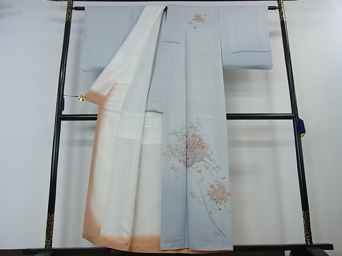 花美人着物■中国三大刺繍 スワトウ刺繍 汕頭刺繍 蘇州刺繍 訪問着 花車 逸品 eee3345 汕頭刺繍 スワトウ刺繍 中国三大刺繍 未使用 中国三 汕頭