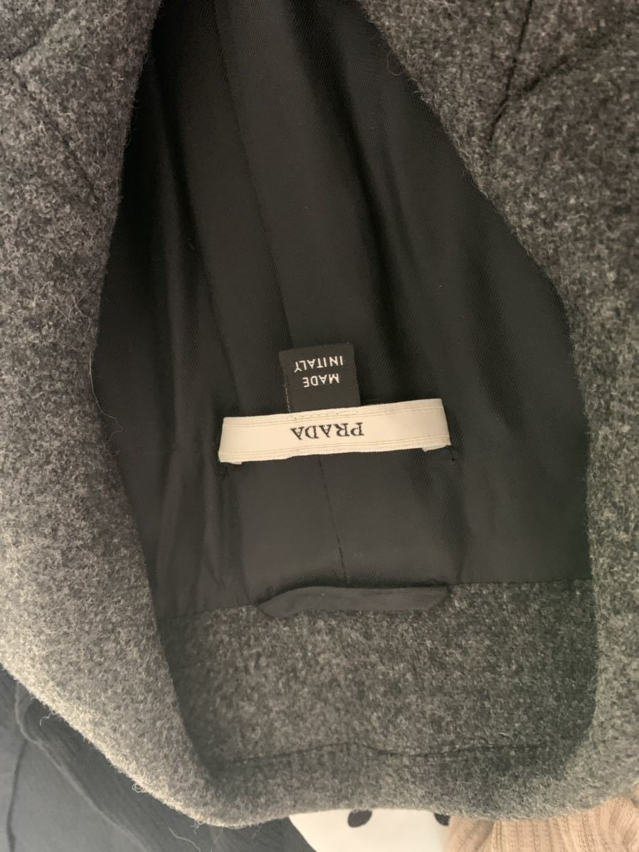 PRADA プラダ ルーマニア製 ウールPコート PRADA プラダ
